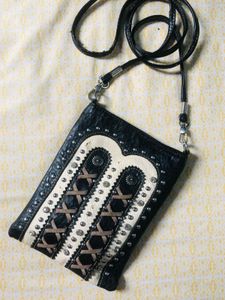 Leather boho phone Crossbody Bag