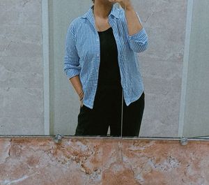 Sale Trending Korean Blue Shirt For Women