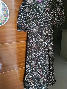 Floral Print Wrap Dress