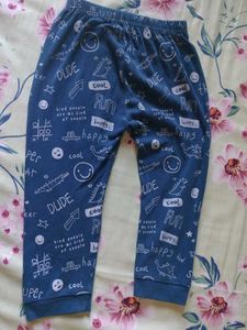 Blue Patterned Lounge Pants