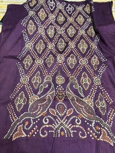 Pure Cotton Bandhani Material