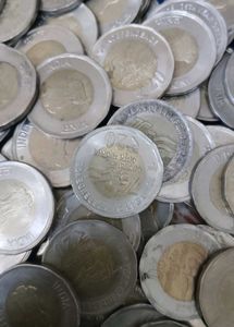 182 pcs total Indian 20 Rupee Coins rain drops + i