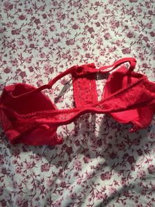 Red Lace Bra