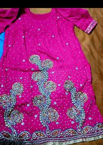 Partywear Heavy Kurti With Necklace Dpt