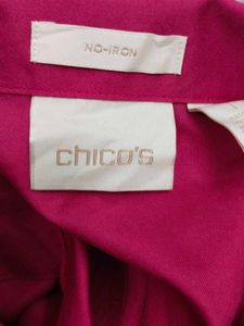 Pink Button-Down Top