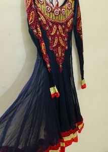 ❤️🖤New Embroidered Anarkali Gown With Dupatta