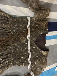 Embroidered Silver Dress