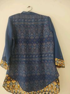 Stylish Patterned Top Short Kurti
