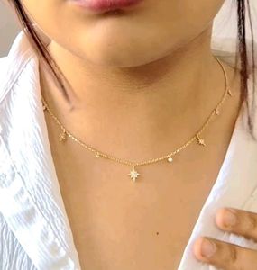 GIVA 925 Golden Constellation Necklace