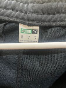 Puma Black Jogger White Striped
