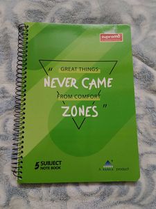 Supremo 5 Subject Spiral Notebook