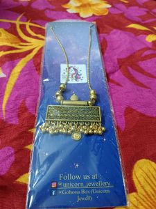 Owl Pendant Gold Tone Necklace