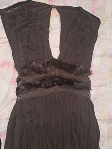Y2K VINTAGE BROWN DRESS