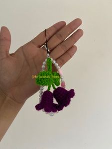 Crochet Bluebell Phone Charm