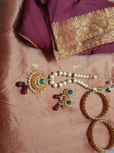 Saree Blouse Jewellery Combo