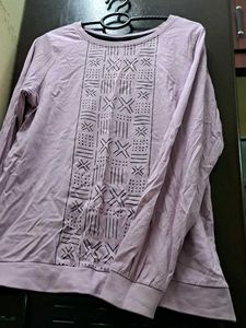 Patterned Long Sleeve Top