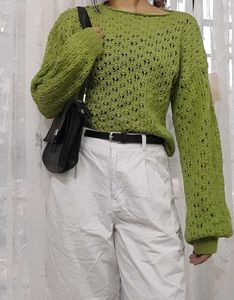Green Knit Sweater