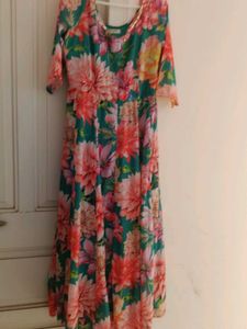 Floral Maxi Dress, Anarkali Gown