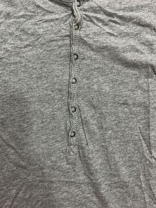 Zara Gray Long Sleeve Henley