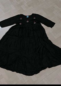 Flared Black Gown