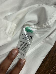 Lacoste White Short Sleeve Shirt