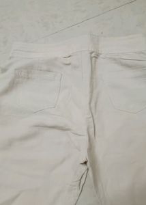 BEIGE LINEN Trouser Smart And Classy