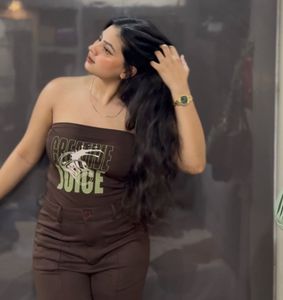 Brown tube top