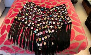 Crochet Fringe Pancho Handmade