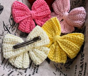 Crochet Bow Hair Clips