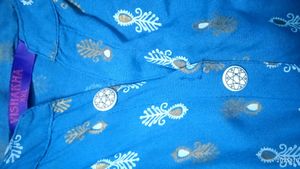 Blue Printed Kurta Set