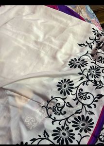 4 Combo Satin Crepe Soft  Saree
