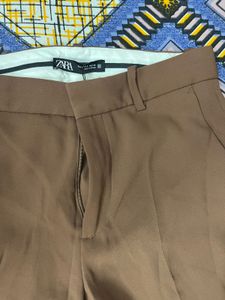 Zara Brown Flare Trousers
