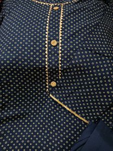 Navy Blue Polka Dot Cord Set