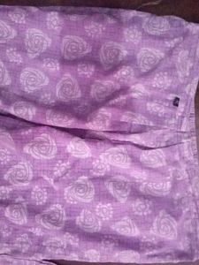 Lavender Purple Kurta Set White Duptta Pant Girls