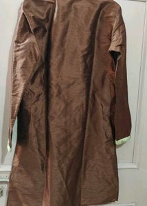 Fluorescent Jacket With Copper Kurta