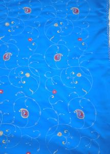NEW - Blue Saree with Blouse