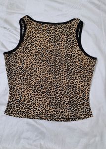 Shein Leopard Print Top
