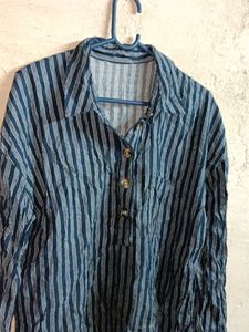 Ladies Formal Casual Top Stripped