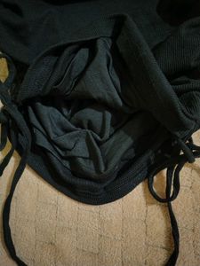 Black Ruched Top