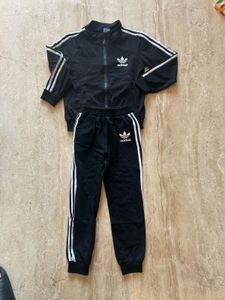 Adidas Kids Tracksuit - Black & White