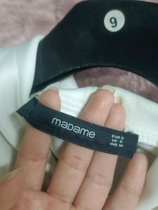 White Half Cut Hoodie For Women