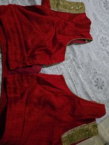 Red & Gold Blouse
