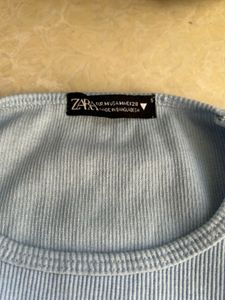 Embellished Crop Top- Blue