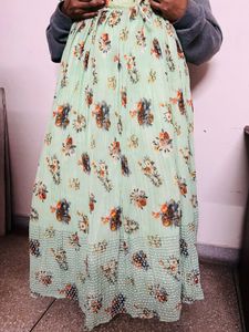 Mehendi Padded Koti Lehenga
