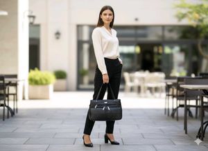 Multi Compartment Pocket Bag With Hidden Space