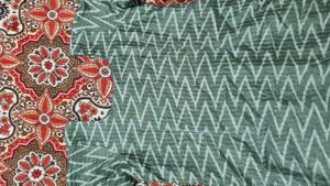 Green Patterned Kurta