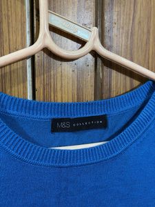 korean cute blue top