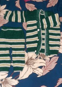 Handmade Knitted Baby Cardigan Set