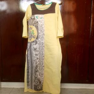 Aurelia Pastel Yellow Kurta