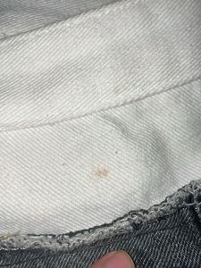 Grey Wide Leg Denim Jeans